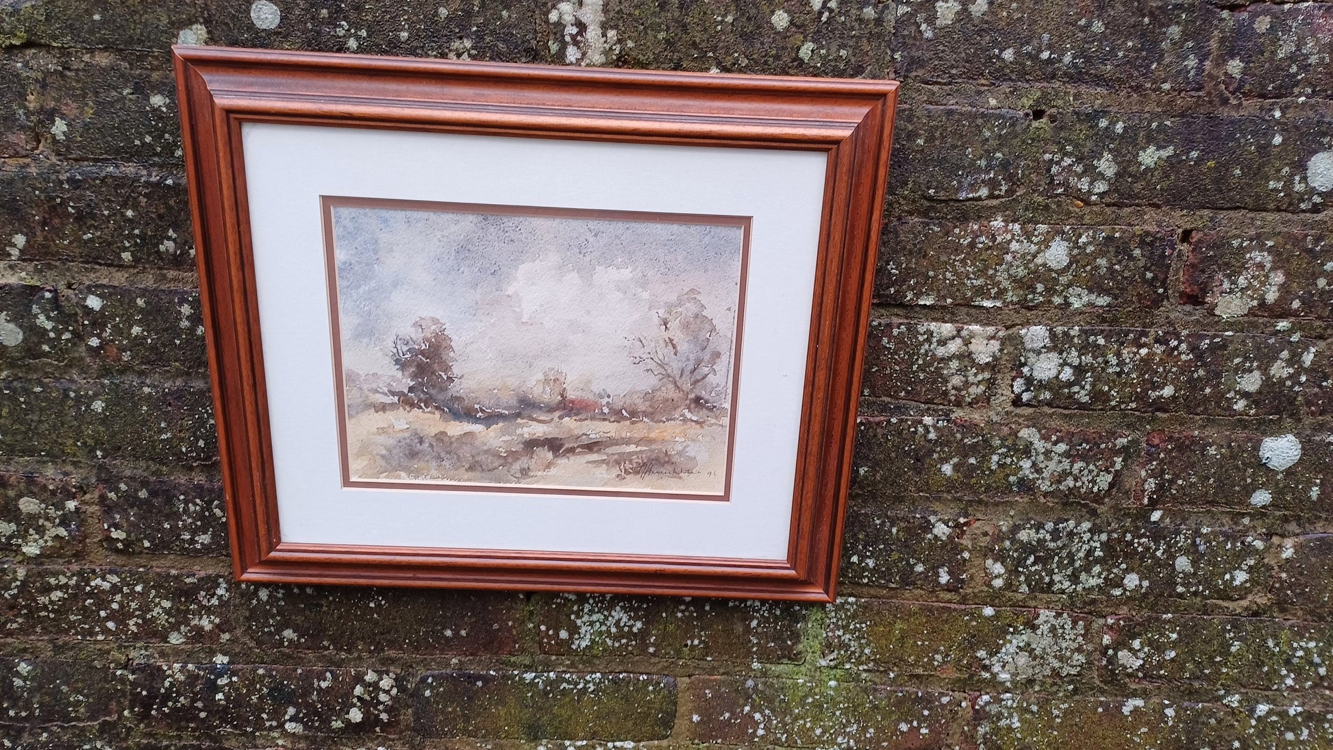 vintage water colour, vintage watercolour, autumn, landscape, john humphries, vintage painting, vintage original artway