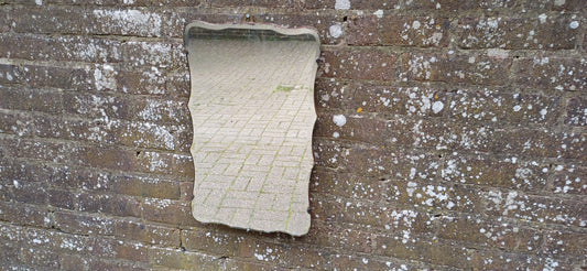 Vintage Retro Frameless Shaped Art Deco Wall Mirror