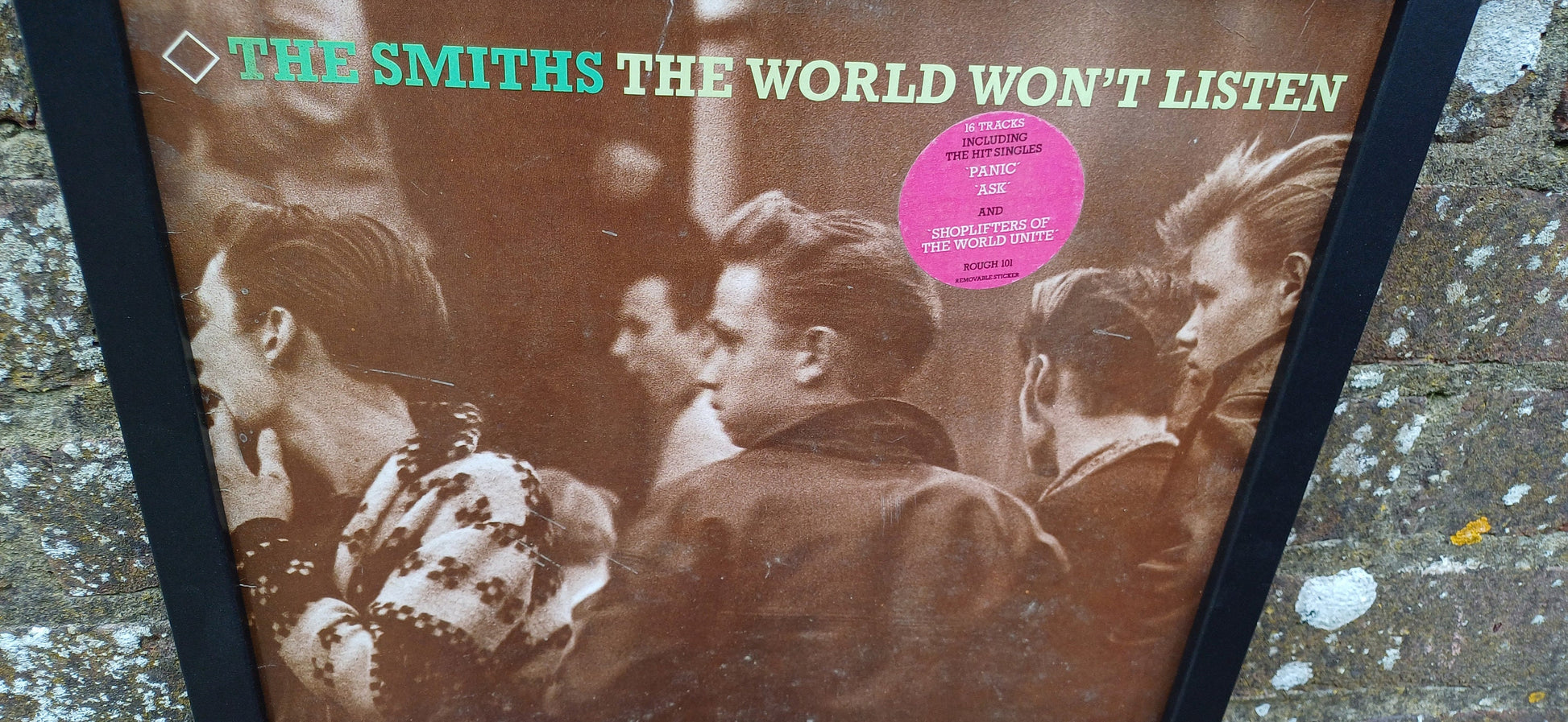 The Smiths The World Won't Listen Genuine Original Framed Glazed Album Cover Pop Art Memorabilia.