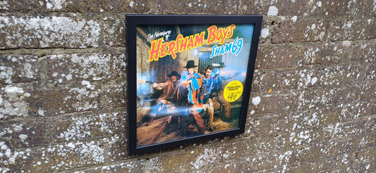 Sham 69 Hersham Boys Genuine Original Framed Glazed Album Cover Pop Art Memorabilia.