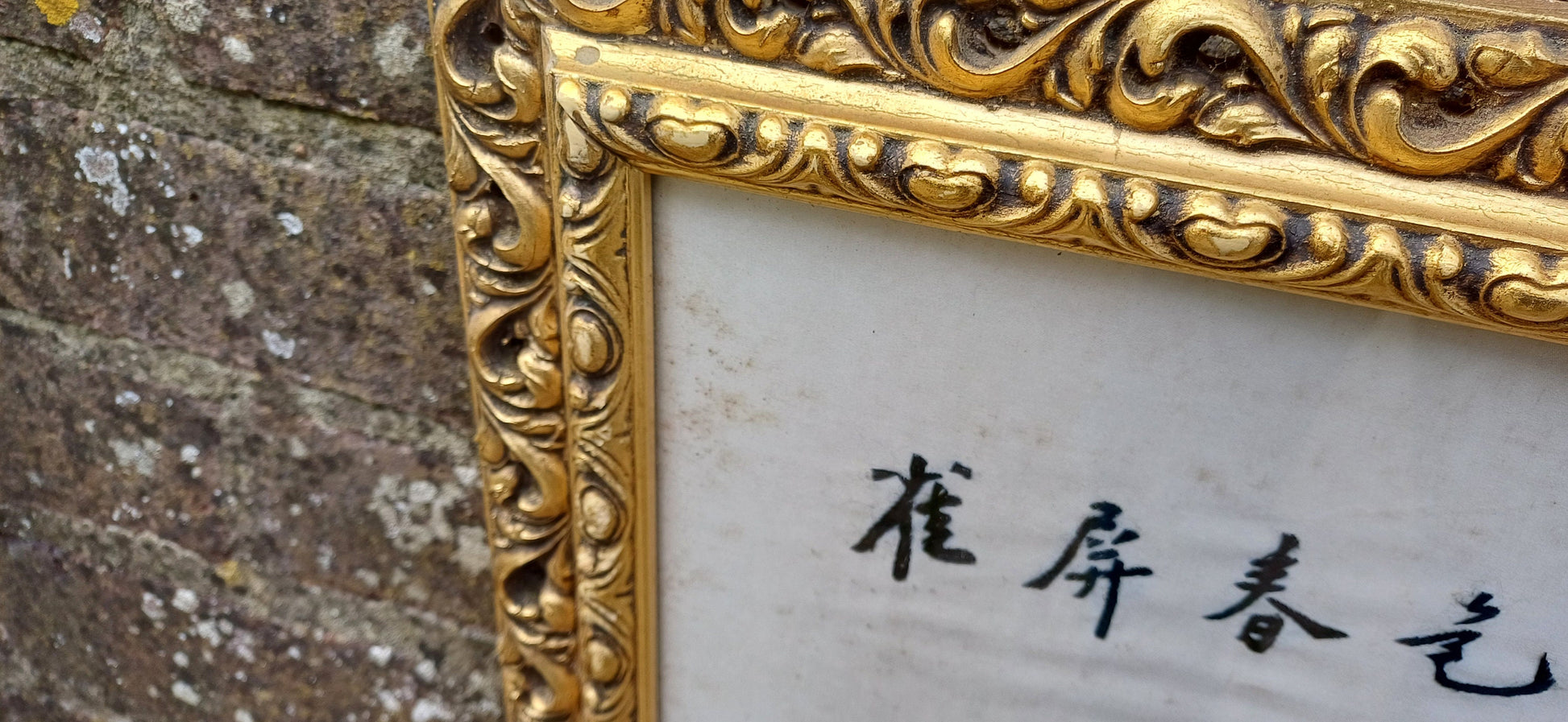 Outstanding Colourful Pair of Vintage Bird of Paradise Embroidery Pictures in Ornate Gold Frames.