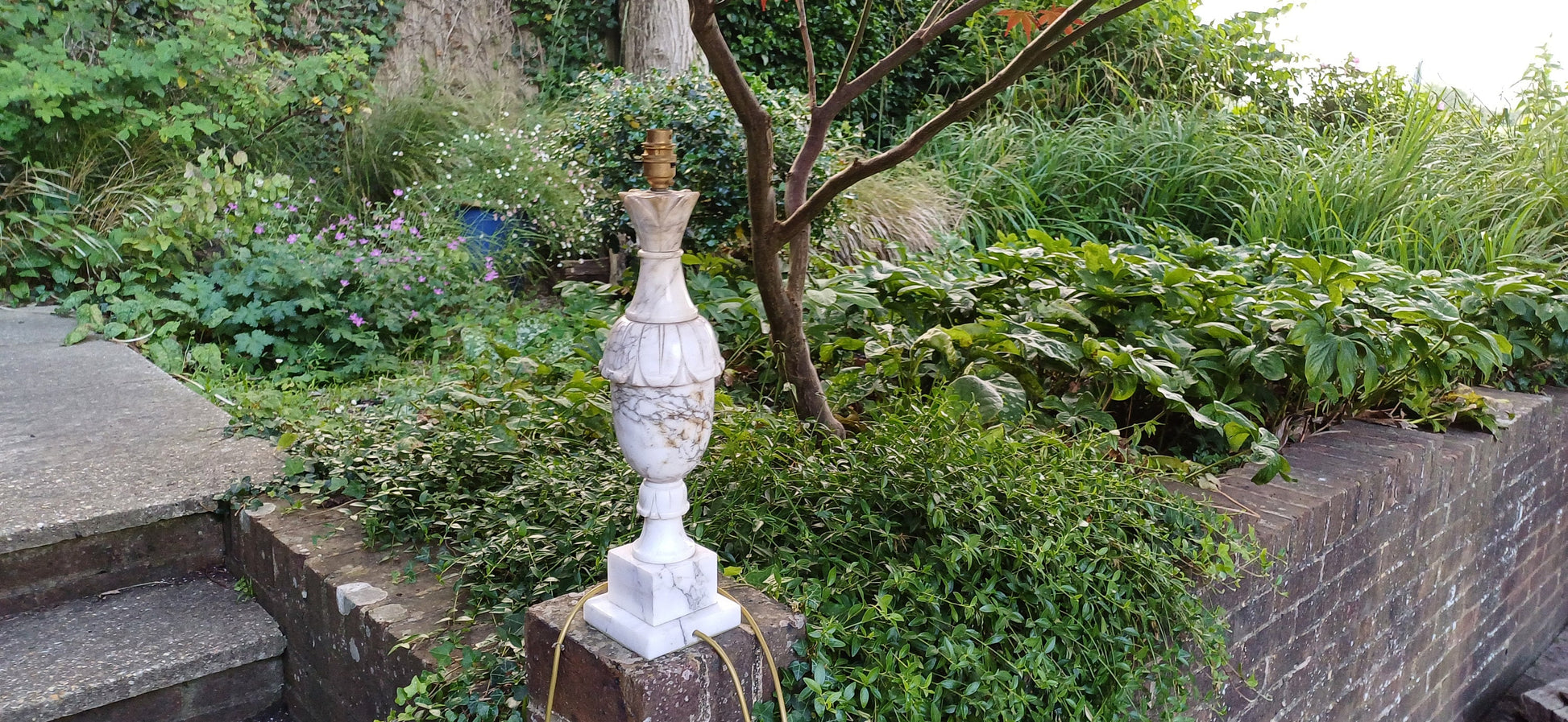 Huge Impressive Marble 1960s Table Lamp