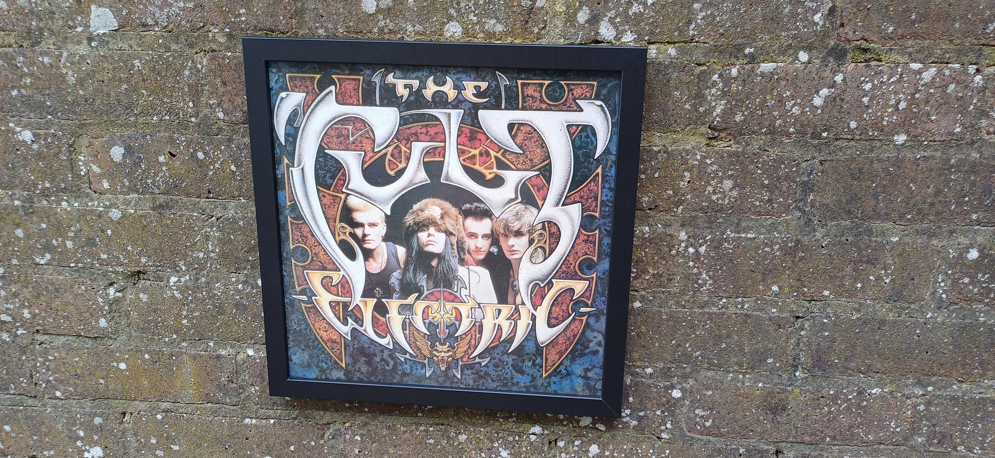 The Cult Electric LP Genuine Original Framed Glazed Album Cover Pop Art Memorabilia.