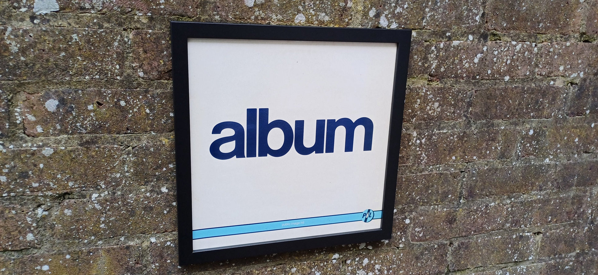 PiL Public Image ltd Album Genuine Original Framed Glazed Album Cover Pop Art Memorabilia.