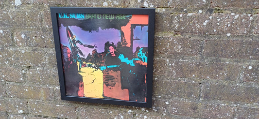 UK Subs Brand New Age Genuine Original Framed Glazed Album Cover Pop Art Memorabilia.