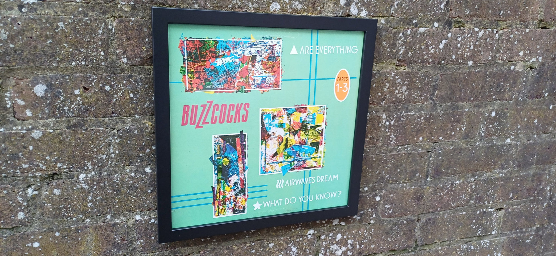 Rare Buzzcocks 'Are Everything' 6 Track Genuine Original Framed Glazed Album Cover Pop Art Memorabilia. USA Import