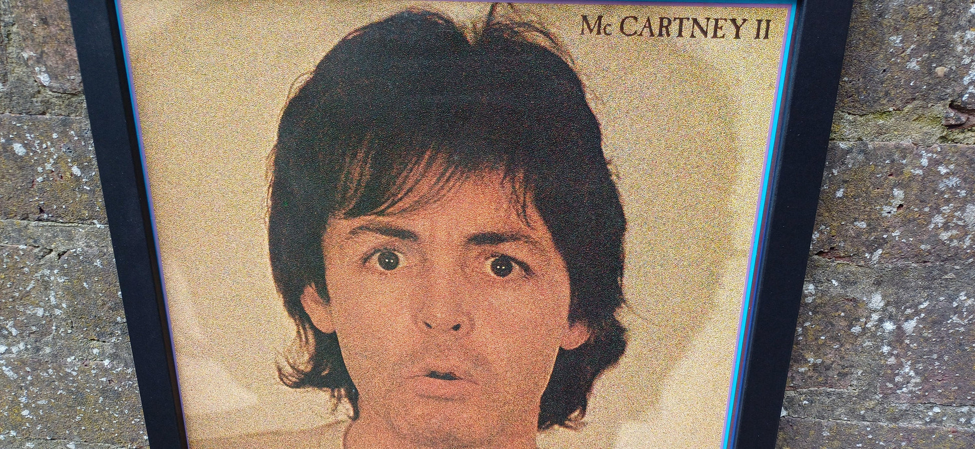 Paul McCartney McCartney 2 Genuine Original Framed Glazed Album Cover Pop Art Memorabilia.