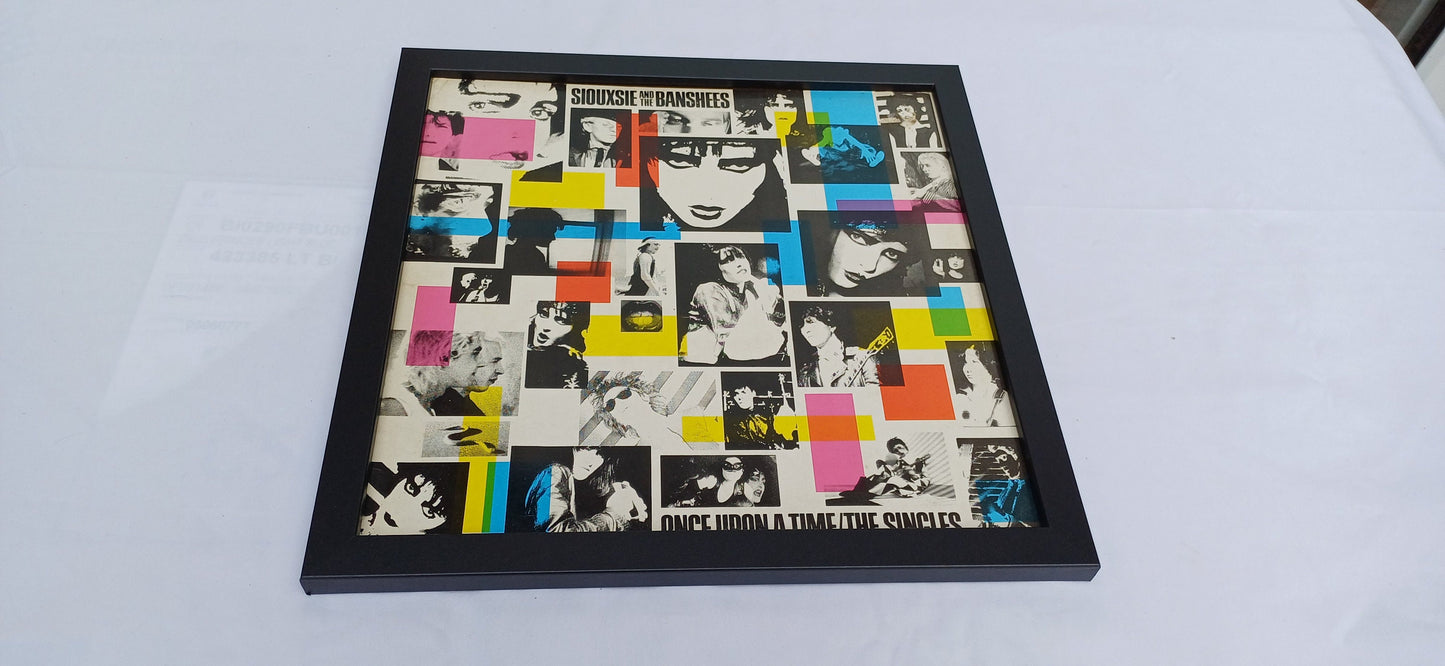 Siouxsie and the Banshees Greatest Hits Genuine Original Framed Glazed Album Cover Pop Art Memorabilia.