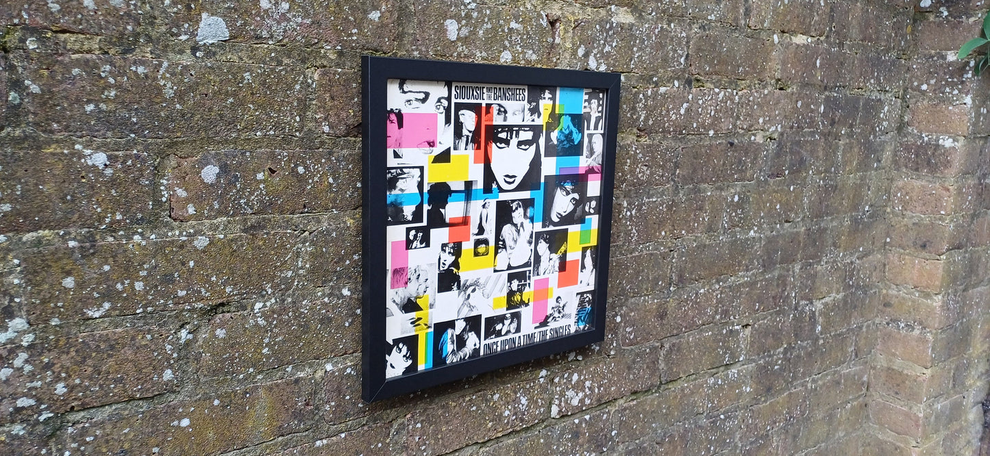 Siouxsie and the Banshees Greatest Hits Genuine Original Framed Glazed Album Cover Pop Art Memorabilia.