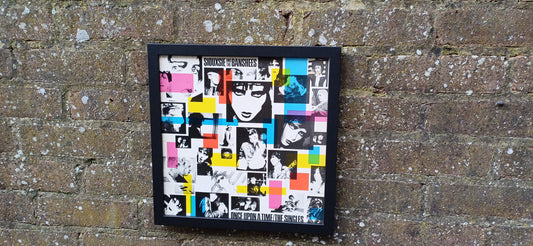 Siouxsie and the Banshees Greatest Hits Genuine Original Framed Glazed Album Cover Pop Art Memorabilia.