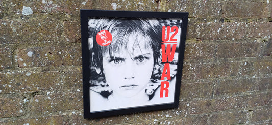 U2 War Genuine Original Framed Glazed Album Cover Pop Art Memorabilia.