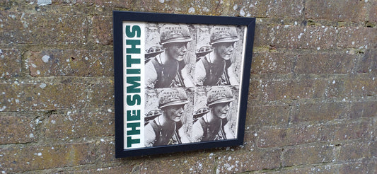 The Smiths Meat is Murder Genuine Original Framed Glazed Album Cover Pop Art Memorabilia.