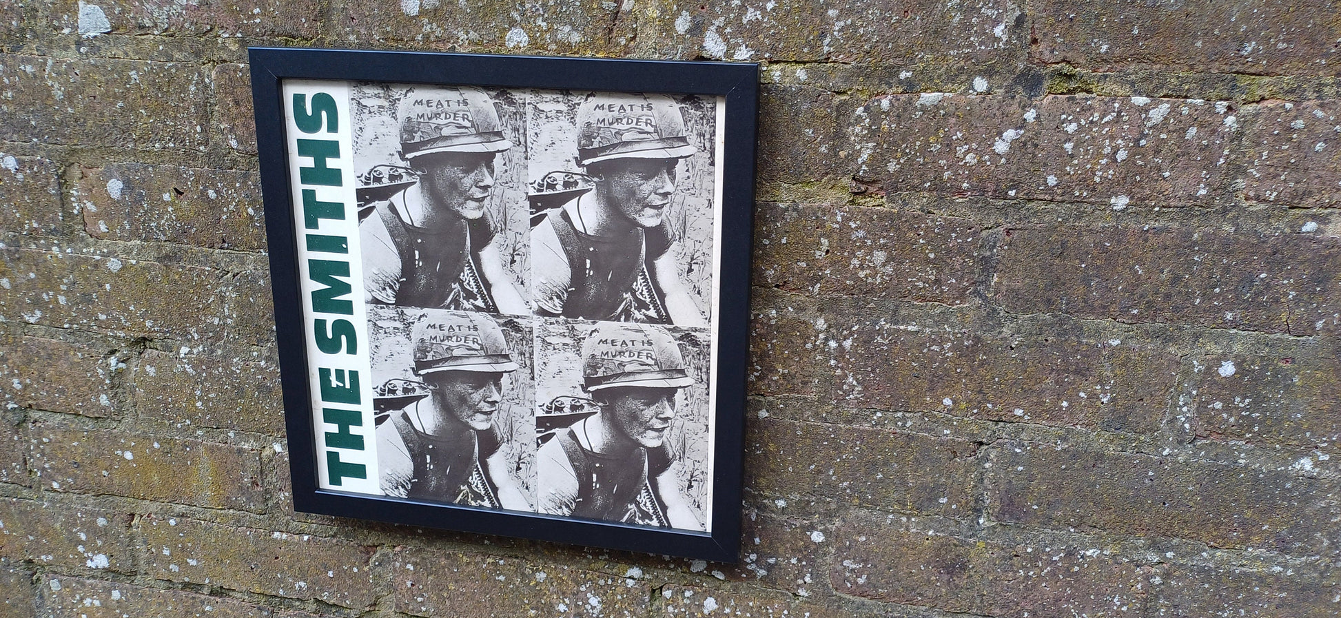 The Smiths Meat is Murder Genuine Original Framed Glazed Album Cover Pop Art Memorabilia.