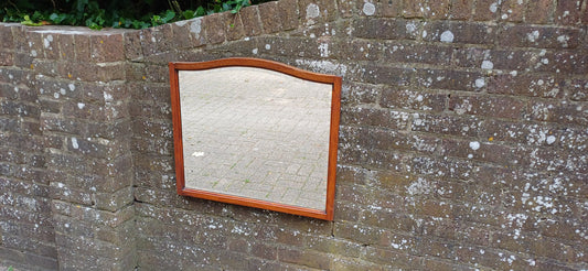 Vintage Shaped Mahogany Early 20th Century Wall Mirror