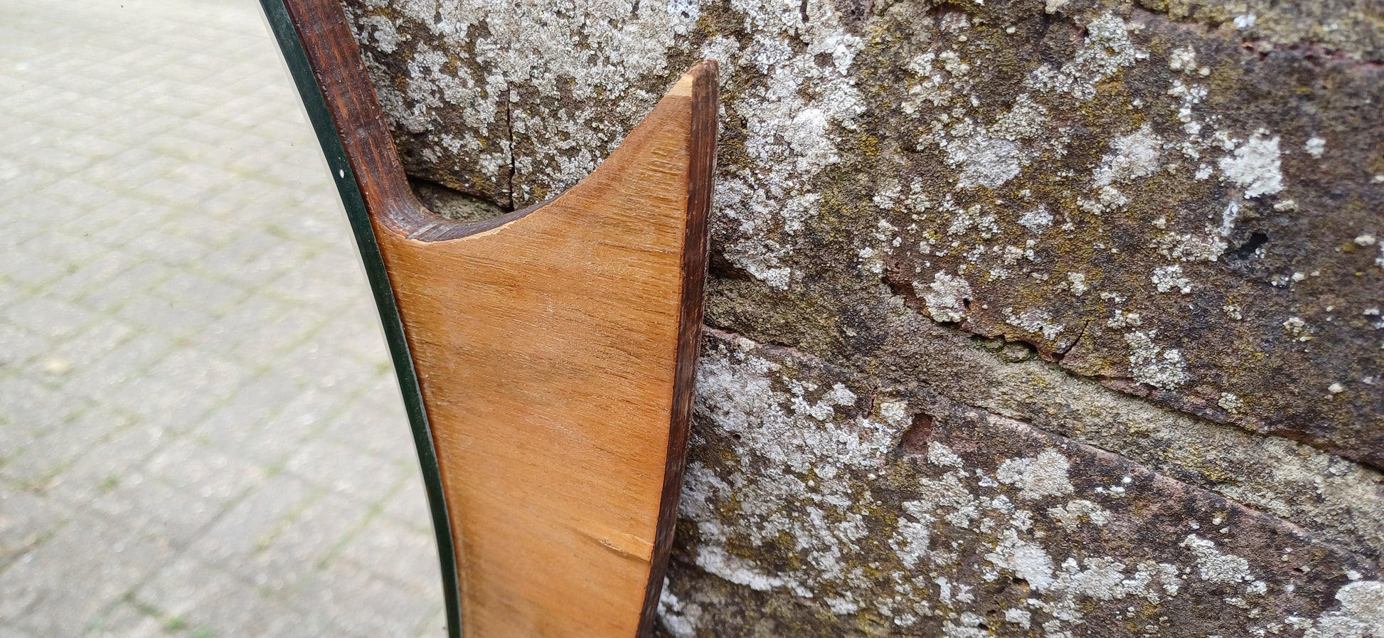 Vintage Retro Art Deco Wall Mirror. Shaped.