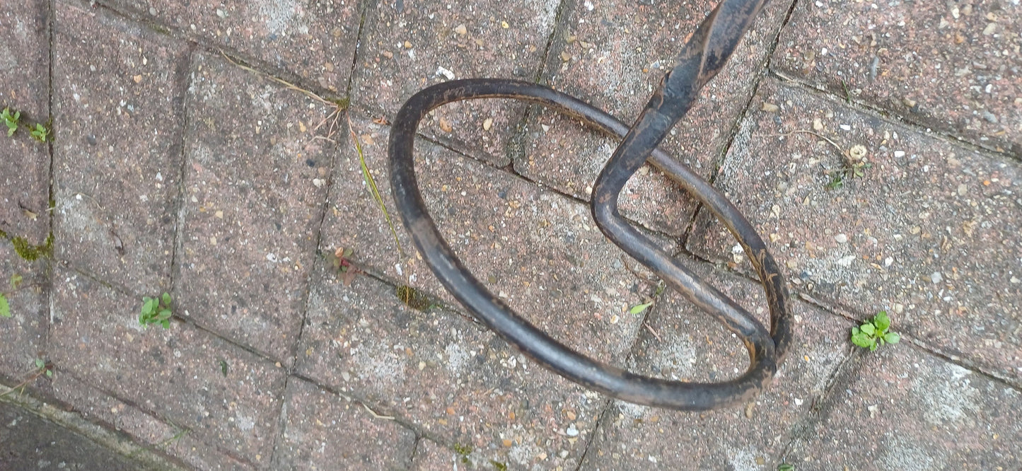 Superb Vintage Iron Stick or Umbrella Stand. Black.