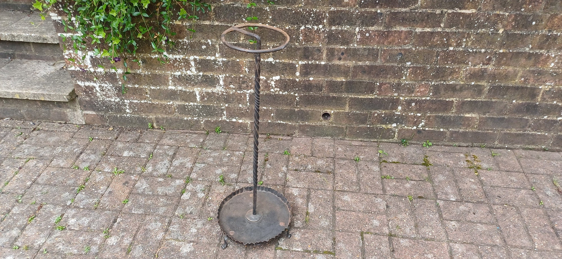 Superb Vintage Iron Stick or Umbrella Stand. Black.