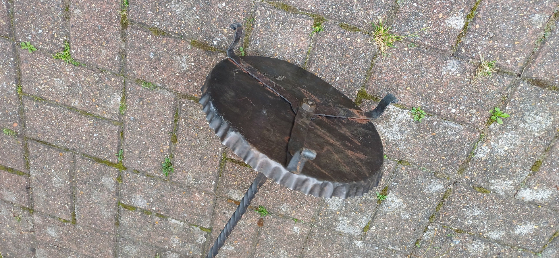Superb Vintage Iron Stick or Umbrella Stand. Black.
