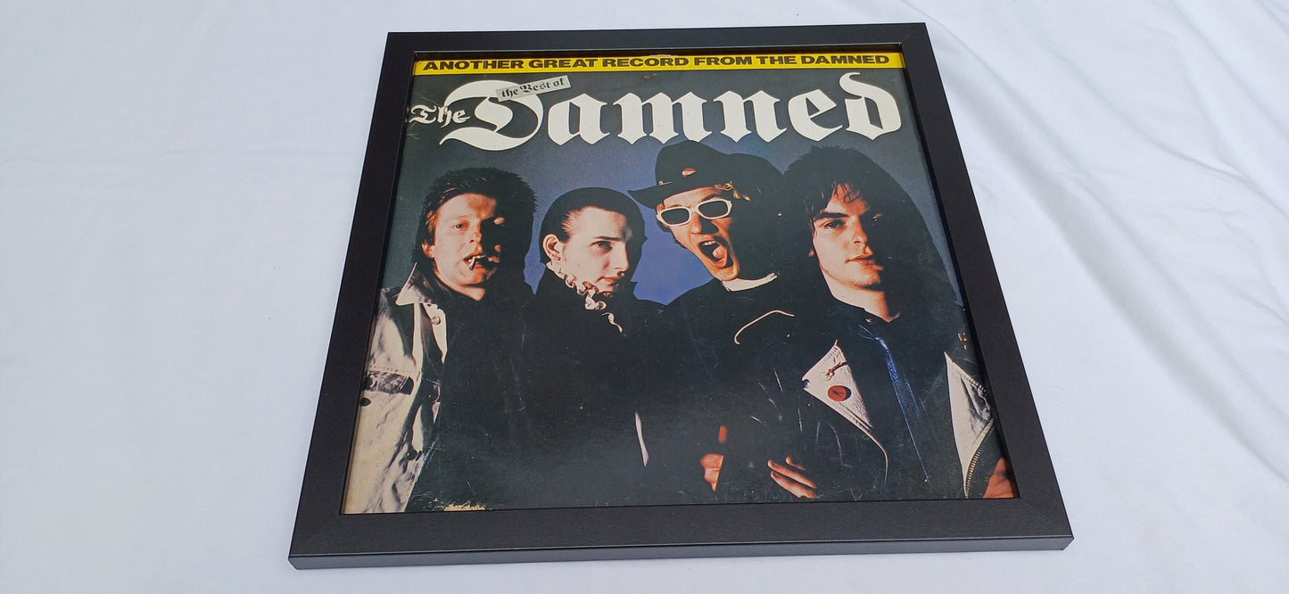 The Best of the Damned Genuine Original Framed Glazed Album Cover Pop Art Memorabilia.