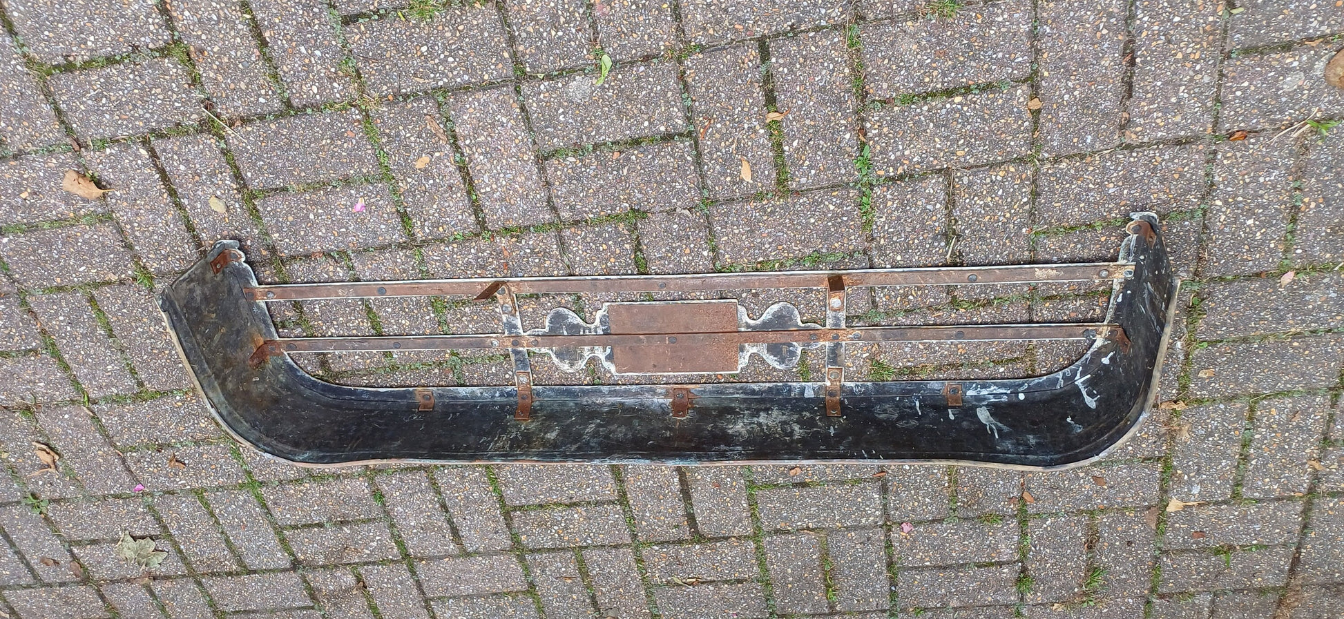 Vintage Victorian Shelf Platform Brass Decorative Fender Fireplace Guard
