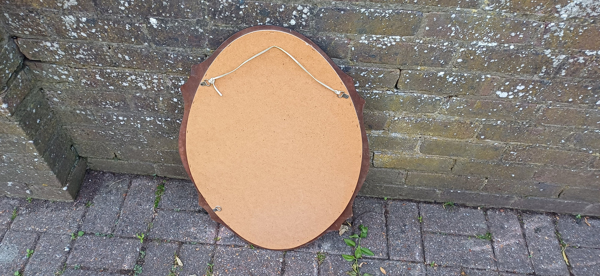 Vintage Teak Retro 70s Stag Shaped Decorative Wall Mirror