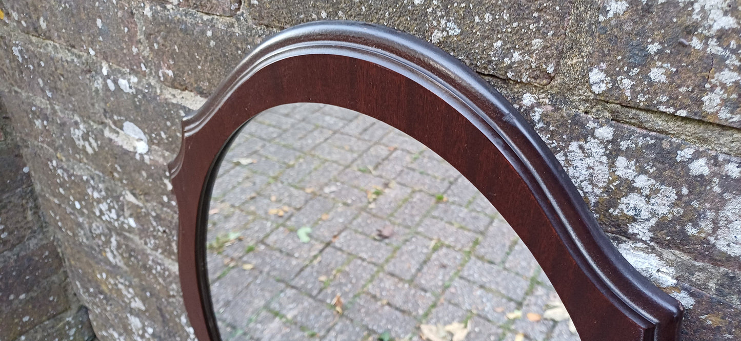 Vintage Teak Retro 70s Stag Shaped Decorative Wall Mirror