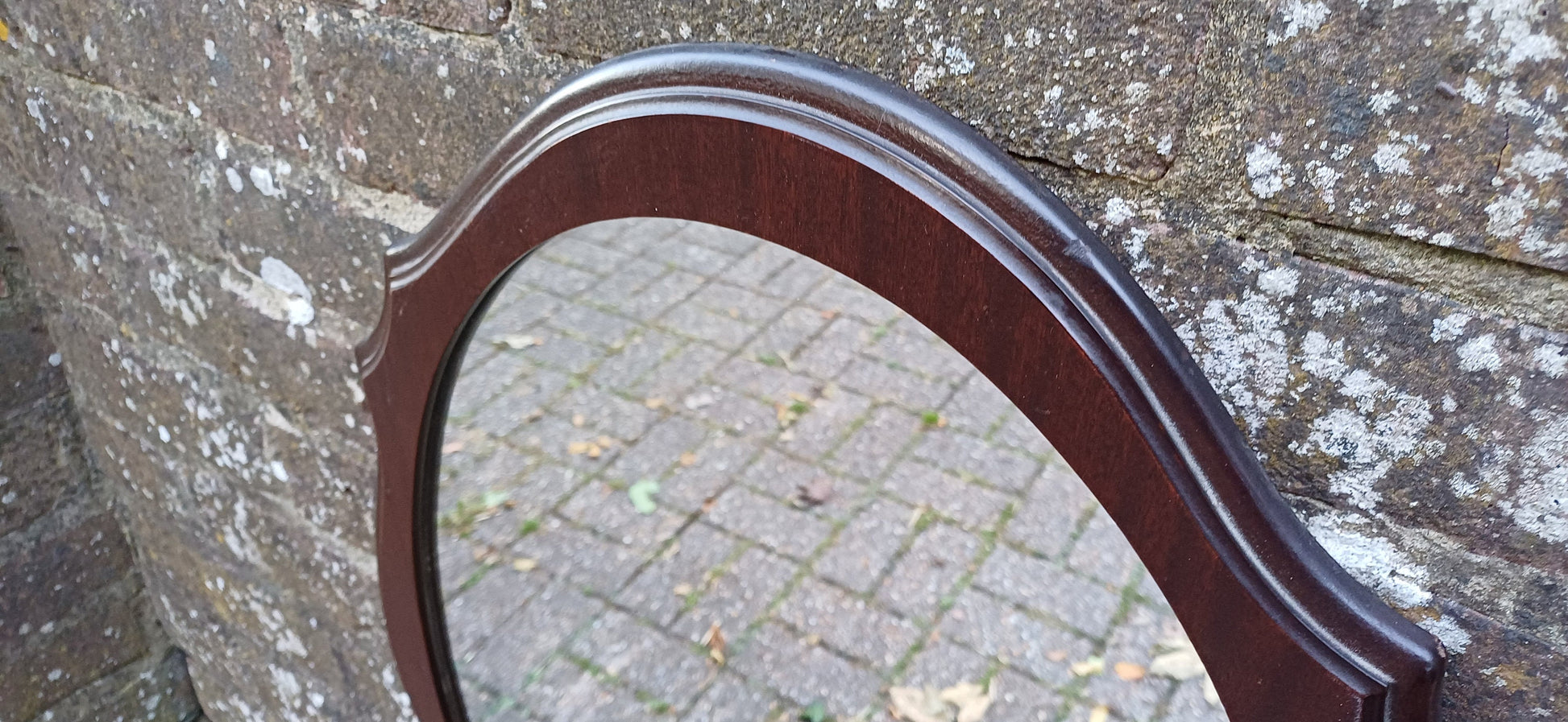Vintage Teak Retro 70s Stag Shaped Decorative Wall Mirror