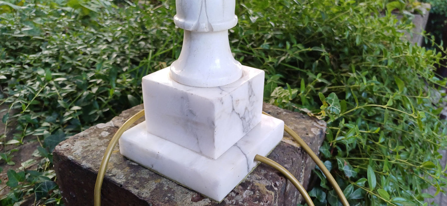 Huge Impressive Marble 1960s Table Lamp