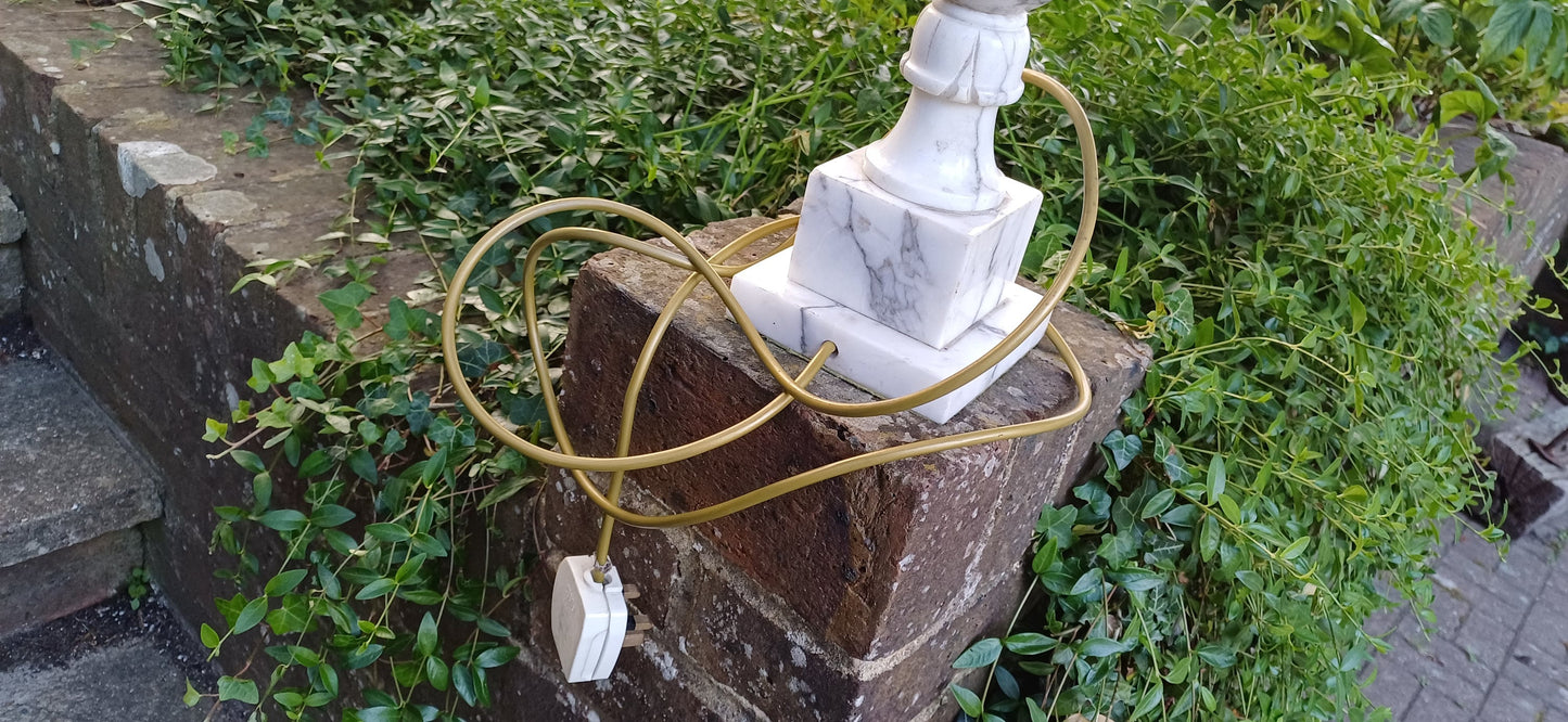 Huge Impressive Marble 1960s Table Lamp