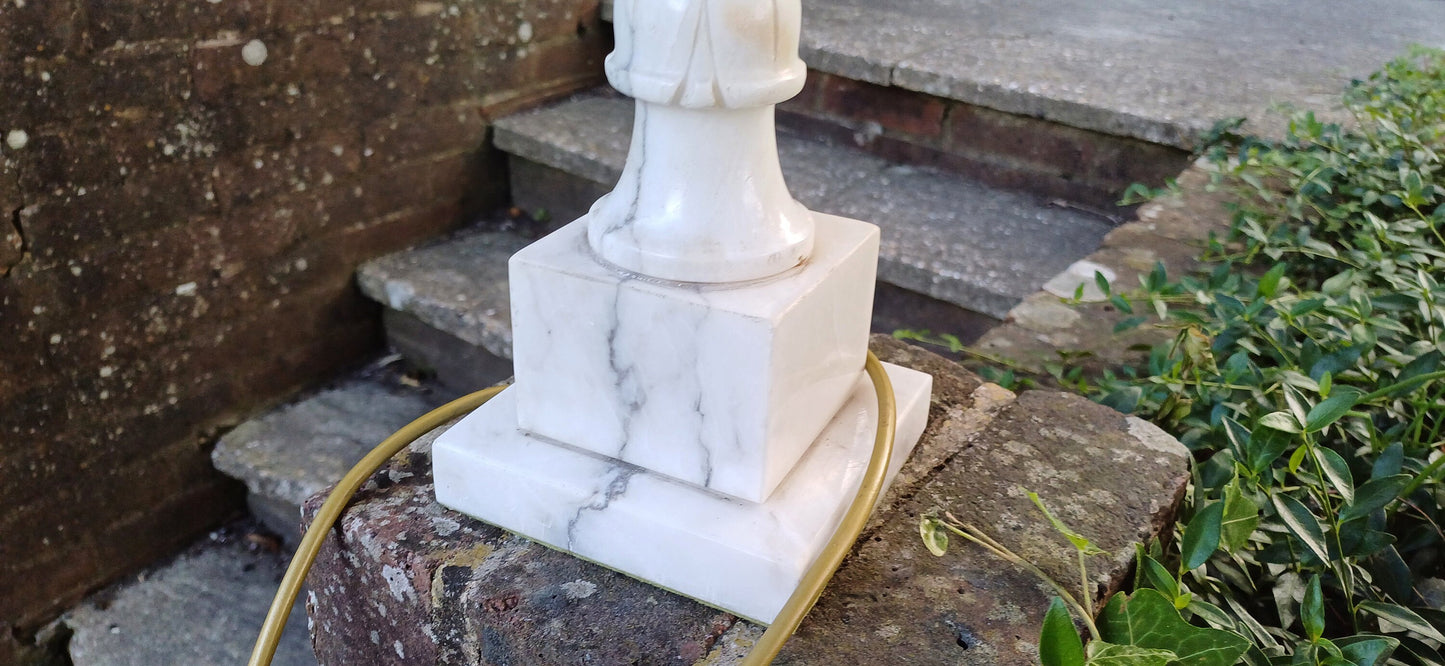 Huge Impressive Marble 1960s Table Lamp