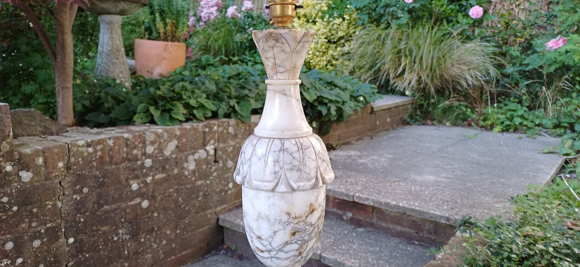 Huge Impressive Marble 1960s Table Lamp