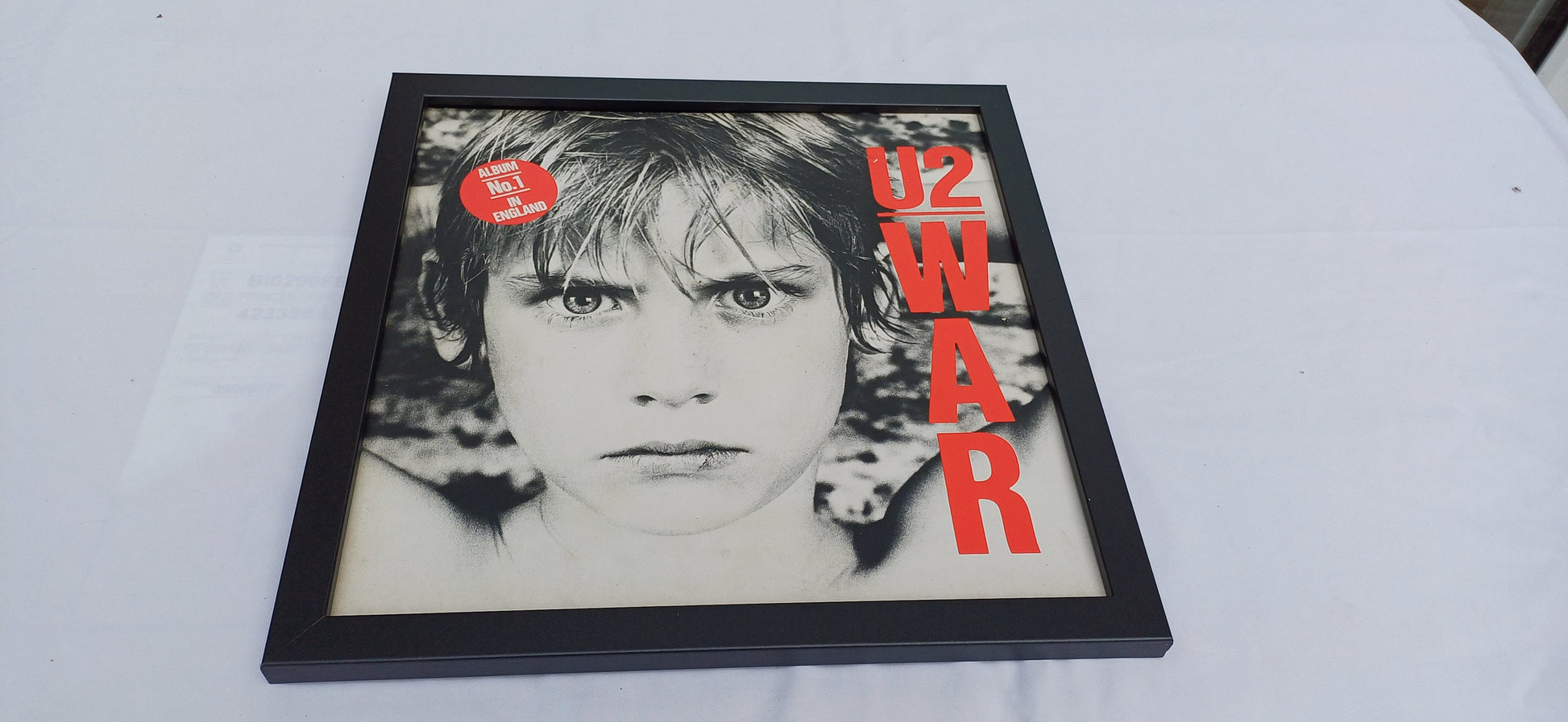 U2 War Genuine Original Framed Glazed Album Cover Pop Art Memorabilia.