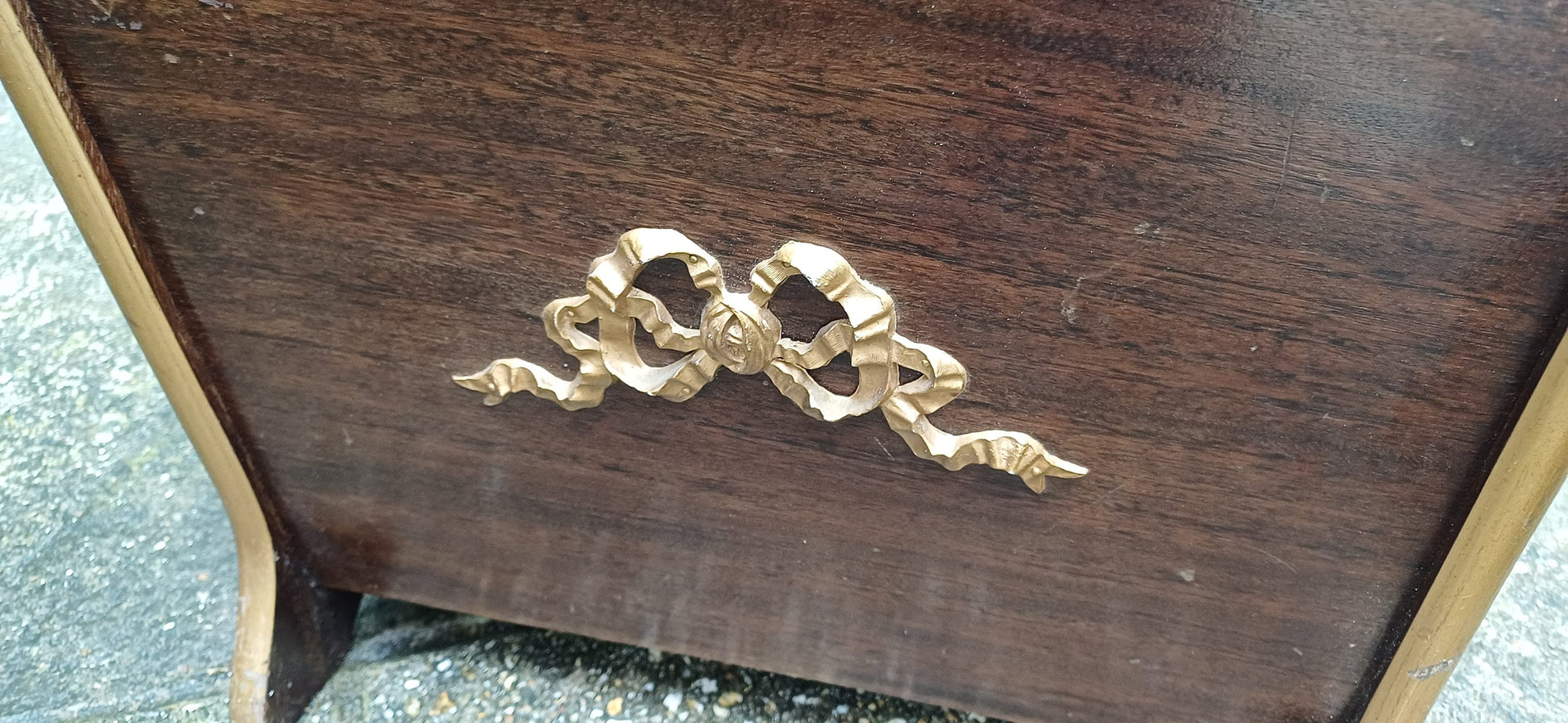 Very Large 80s Wooden Ornate Gilt Decorative Wall Mirror Gold Highlights ‘John Watts Ltd Sheffield’
