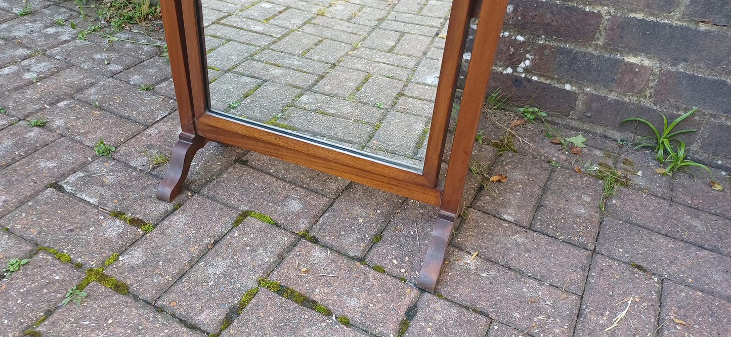 Large Early 20th Century Vintage Mahogany Swing Dressing Table Mirror.