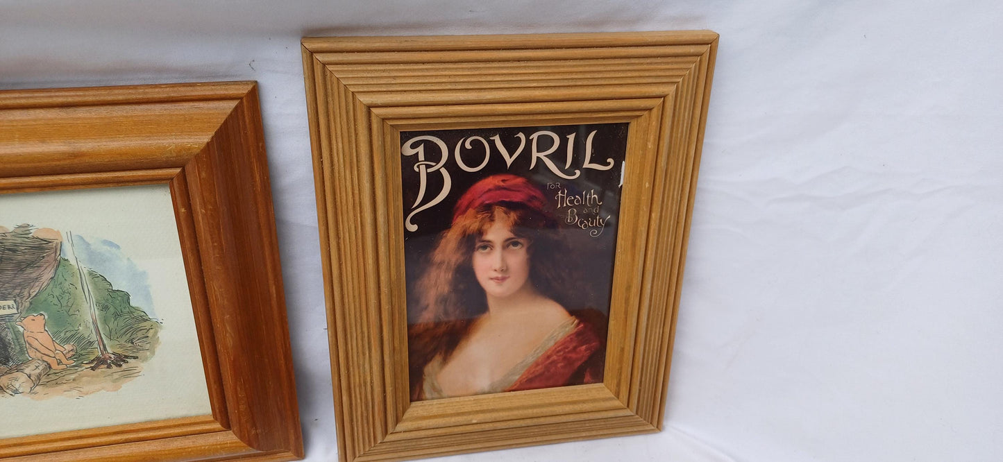 Collection of 6 Pine etc Vintage Pictures Picture Frames Framing Glazed with Boarded Backings Frame Photograph Artist Upcycling Project.