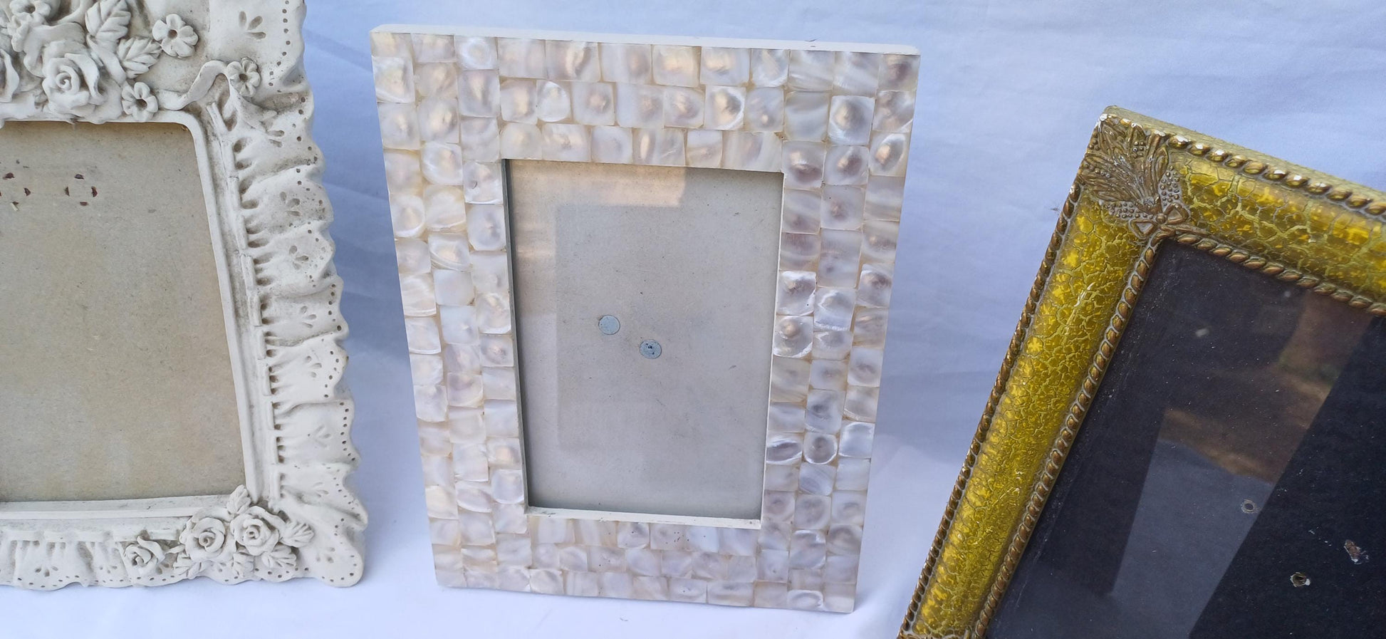 Collection of 6 Vintage Style Pictures Picture Frames Framing Glazed with Boarded Backings Frame Photo Photograph Artist Upcycling Project.
