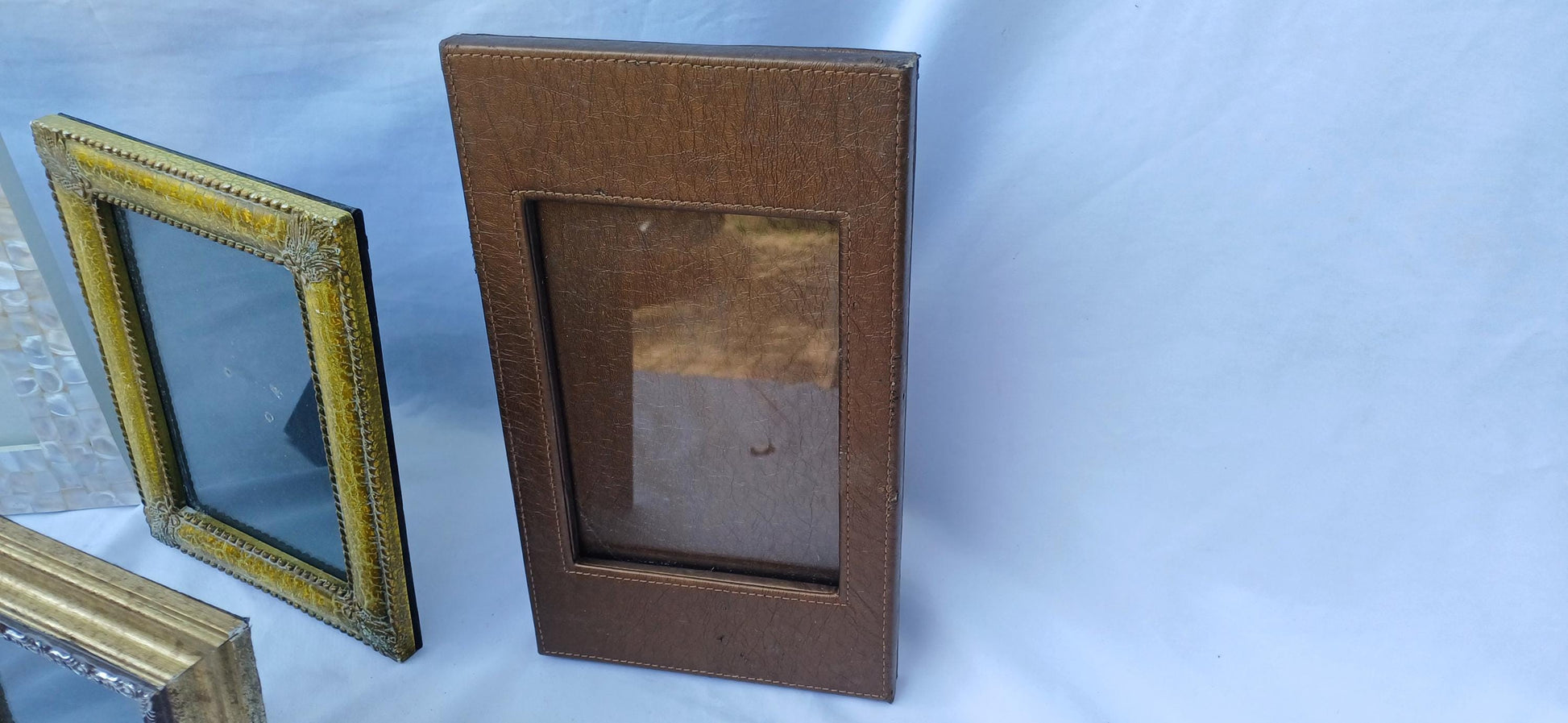 Collection of 6 Vintage Style Pictures Picture Frames Framing Glazed with Boarded Backings Frame Photo Photograph Artist Upcycling Project.