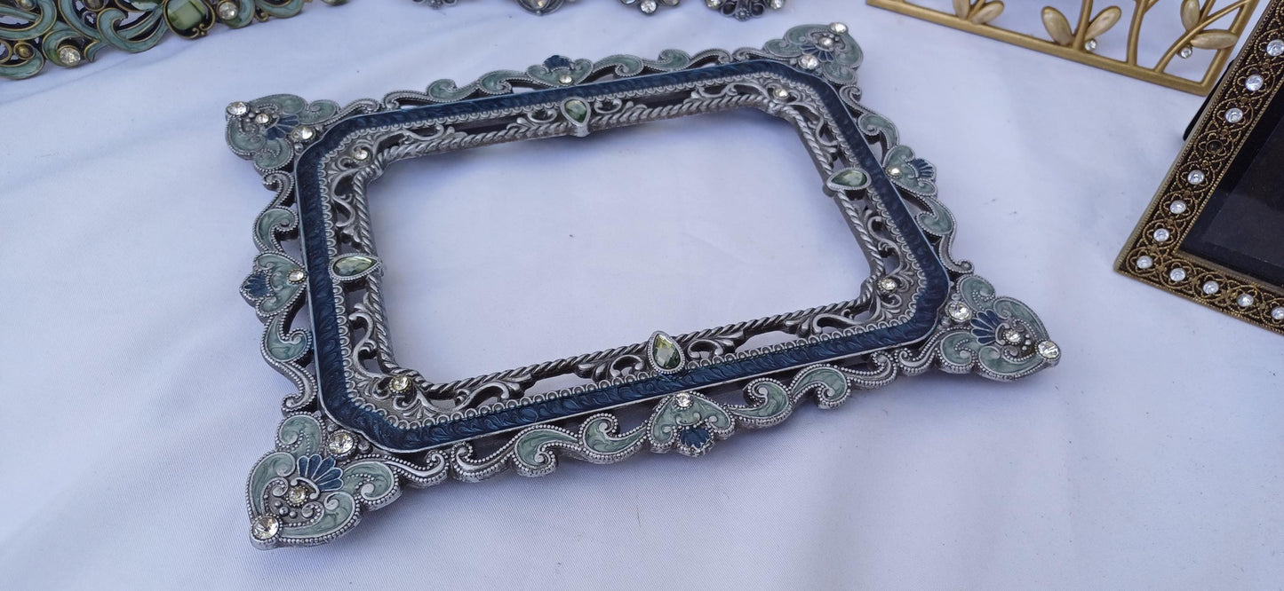 Collection of Ornate Vintage Pictures Picture Frames Freestanding Framing Glazed Frame Photo Photograph Funky and Kitsch