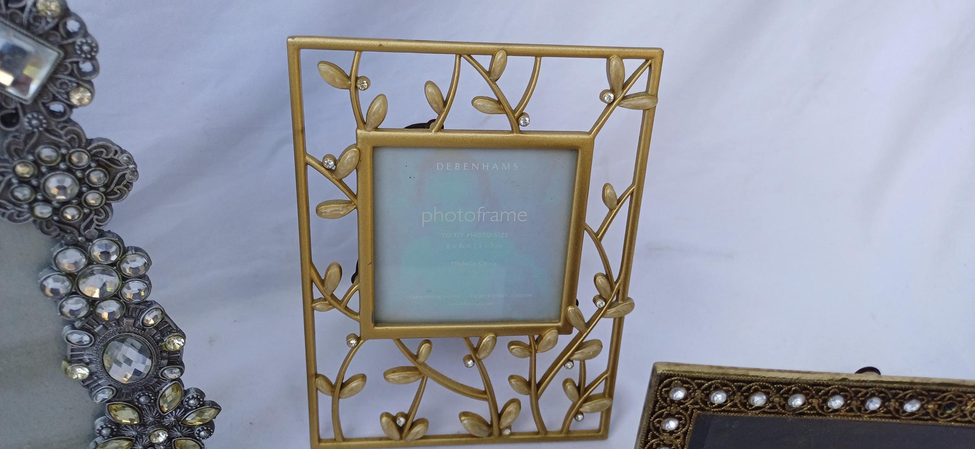 Collection of Ornate Vintage Pictures Picture Frames Freestanding Framing Glazed Frame Photo Photograph Funky and Kitsch