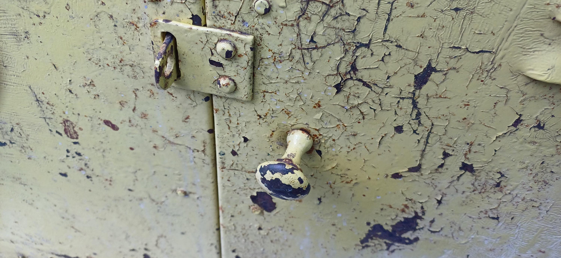 Pair of Industrial Metal Painted Storage Cupboards Project Freestanding or Wall Hanging.