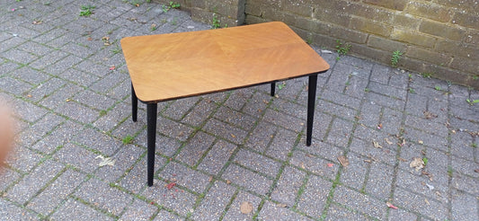 Classic Vintage 1960s Retro Coffee Table. Quirky Side Table TV Media Stand