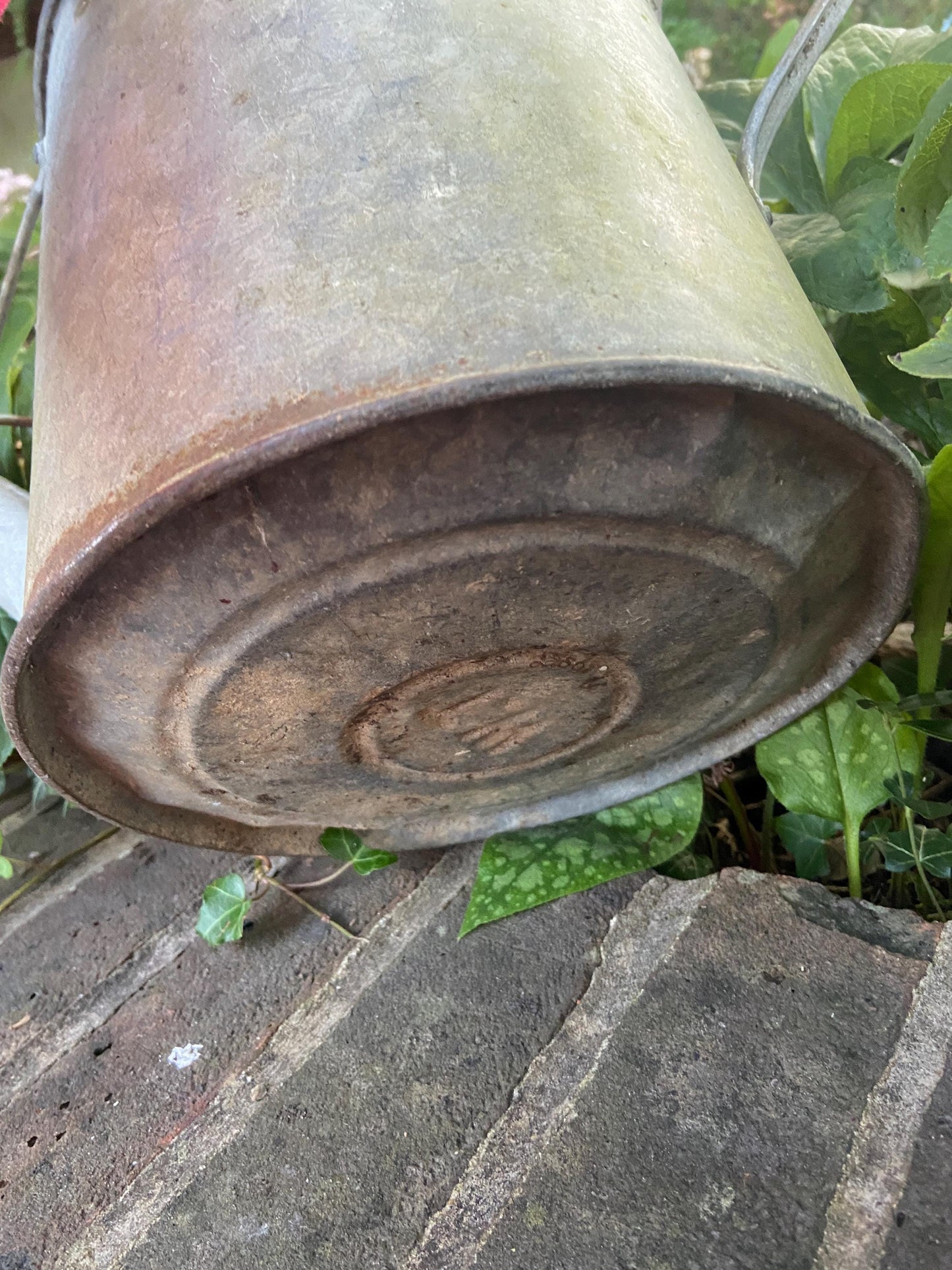 Vintage gardening watering can - vintage water can, vintage gardenware, antique watering can, 2 gallons, early 1900s