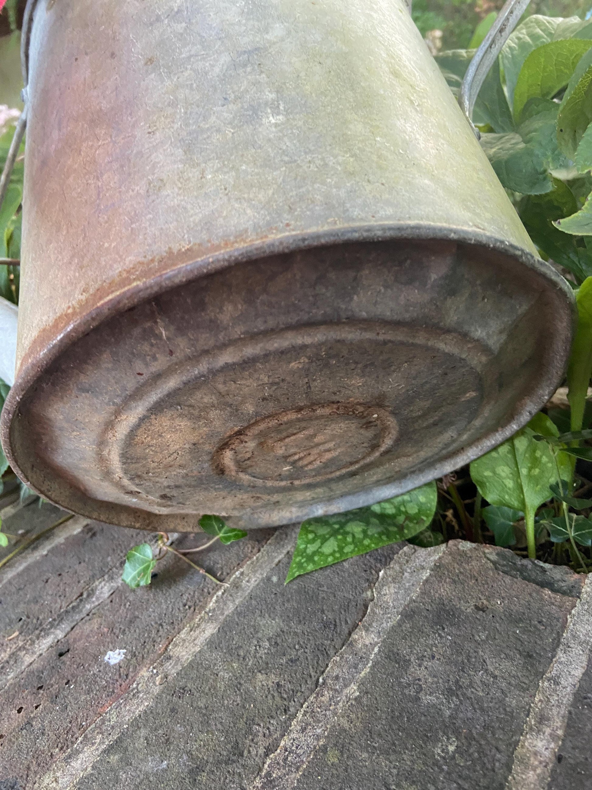 Vintage gardening watering can - vintage water can, vintage gardenware, antique watering can, 2 gallons, early 1900s