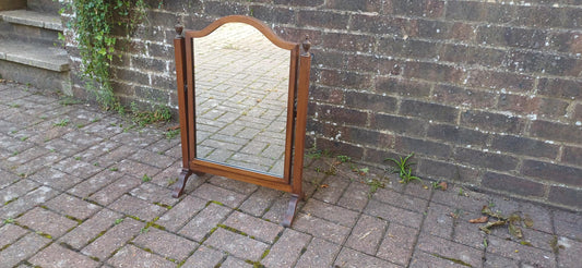Large Early 20th Century Vintage Mahogany Swing Dressing Table Mirror.