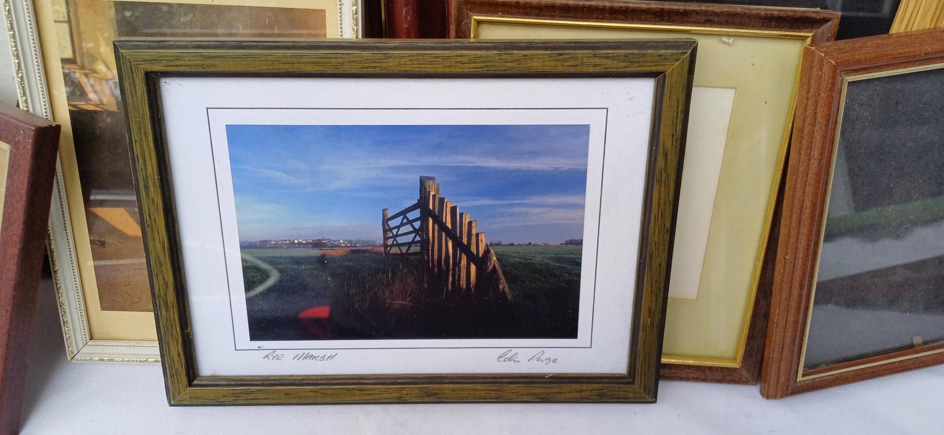 Collection of 11 Vintage Pictures Picture Frames Framing Glazed with Boarded Backings Frame Photo Photograph Artist Upcycling Project.