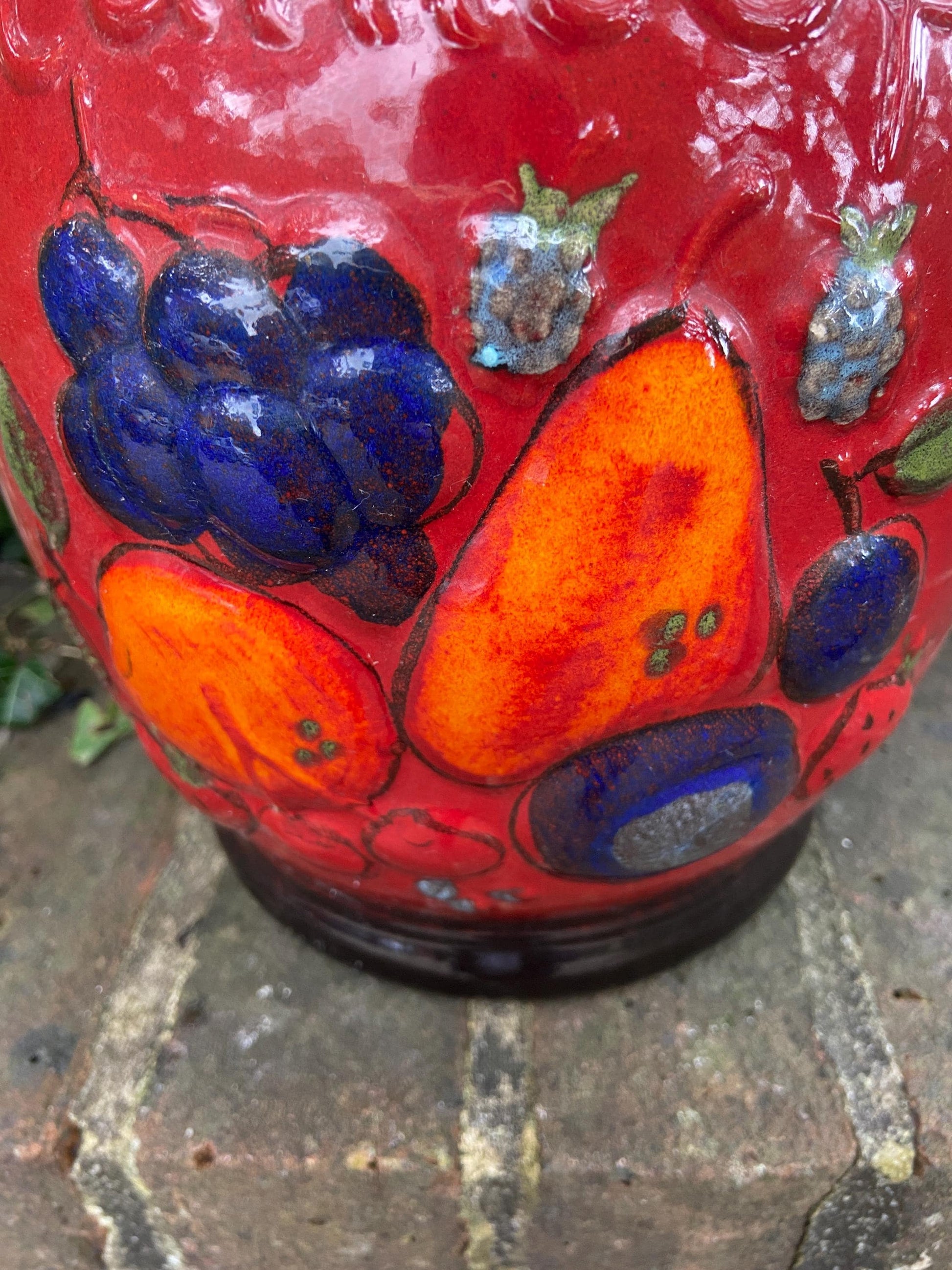 West German Vintage Rumtopf Jar - pottery vase, retro pottery