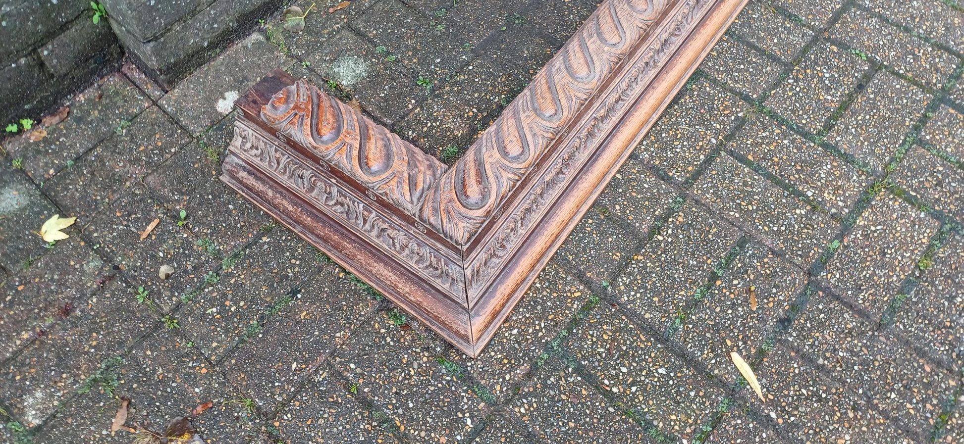 Glorious Victorian Carved Oak Fender Fireplace Hearth. Free Hand Delivery.