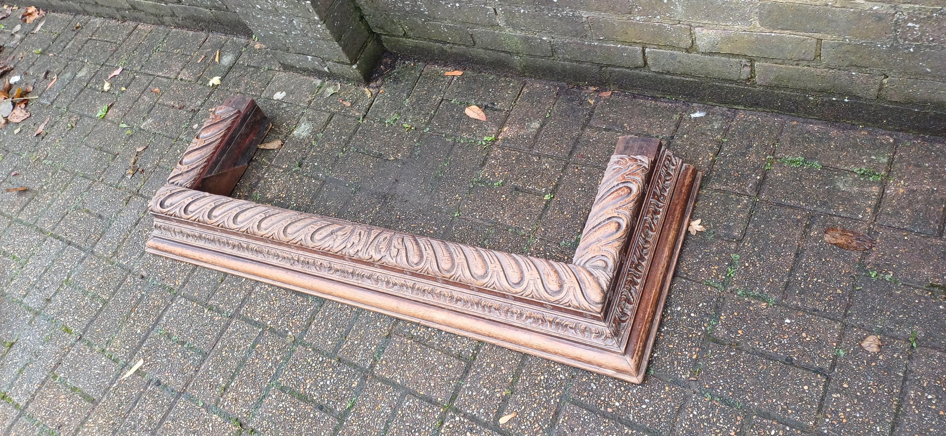 Glorious Victorian Carved Oak Fender Fireplace Hearth. Free Hand Delivery.