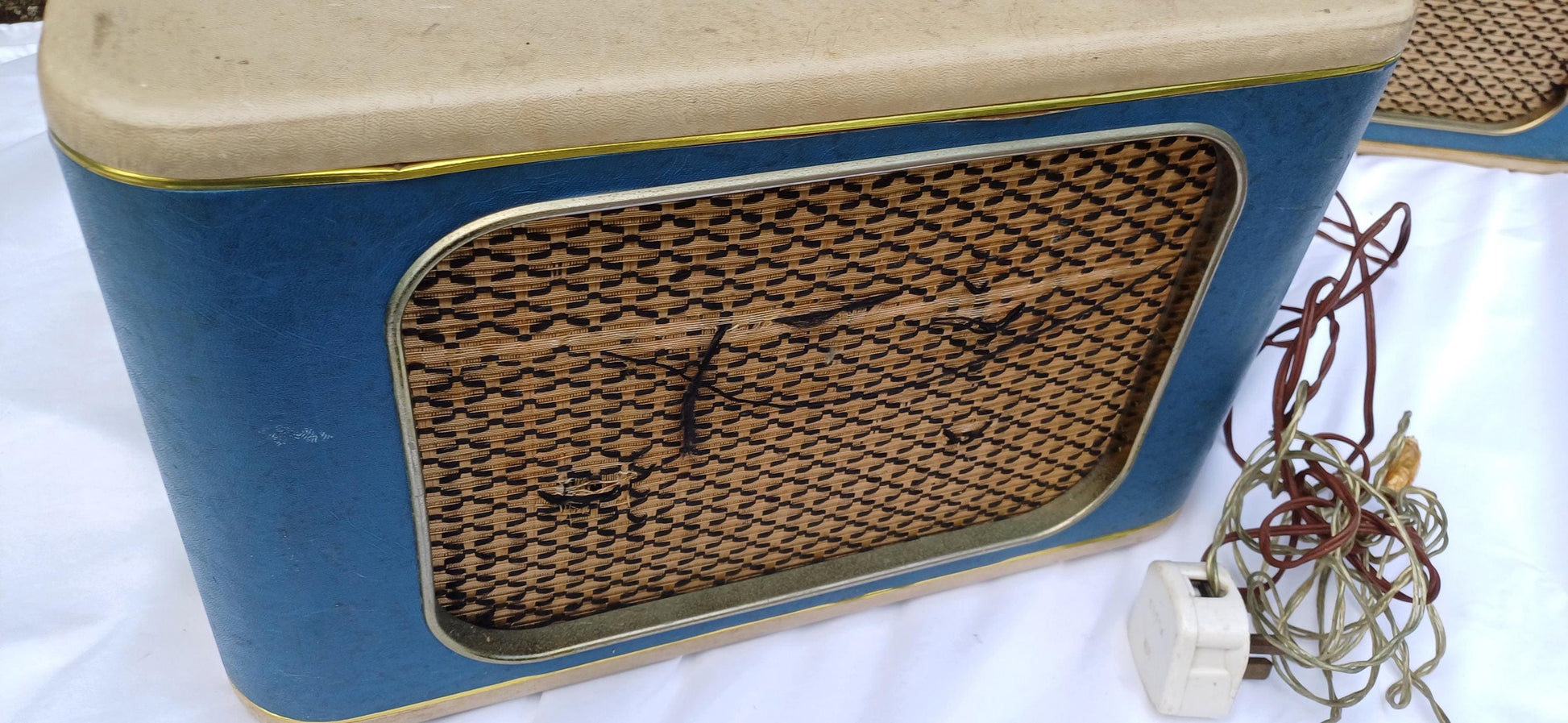 Retro Dream! Superb Mid 20th Century Record Player and Speaker ‘Fidelity Radio’