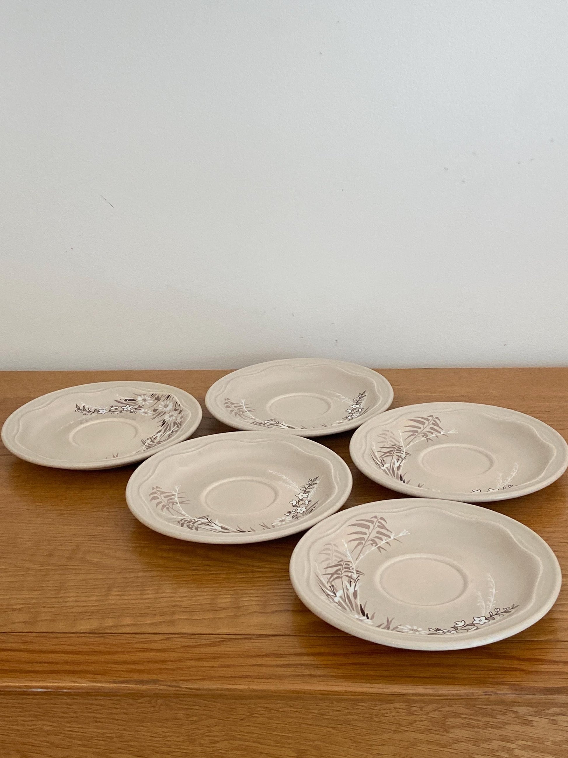 Vintage Mandalay by Poole Pottery – Coffee/Tea Pot & 3 cups, 5 saucers (9 pcs)
